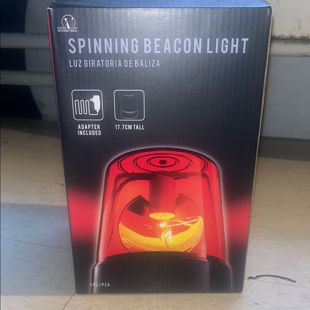 Red Spinning Beacon Light